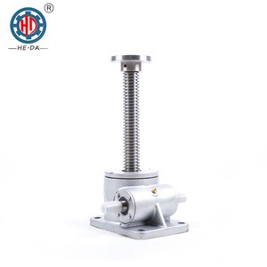 Cheap wholesale manual hand wheel worm gear screw jacks assembly with traveling nut
