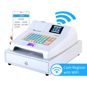 checkout cash register msr cashier box counter counting networked registers thermal tape automated cashier counter for sale