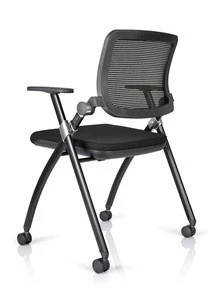 China Factory Folding Chair 5 Years Warranty BIFMA Certificate Mesh Back School Training Chair
