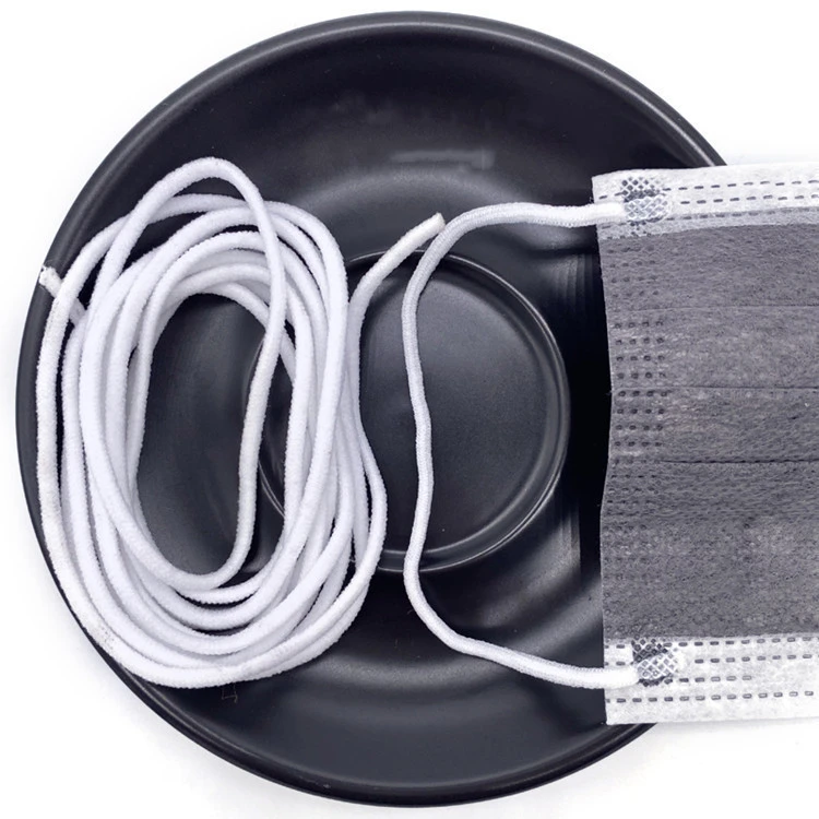 China factory packaging rope ear band rubber for disposable facemask