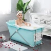 China Wholesale blue PVC portable adult bath tub for bathroom