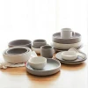 Chinese stoneware grey glazed dinnerware latest tableware