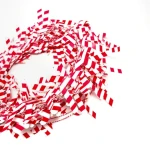 Christmas tree decoration Red and white Tinsel garland Home party atmosphere props Wire Walking stick garland holiday decor