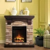 Classic adornment Arrival Polystone Mantel Electric Fireplace with 110V