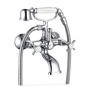 Classic Bathroom Clawfoot Bath Shower Mixer Telephone Shape Handshower Tub Faucet