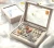 Import Clear Lid Earrings Tray Showcase Display Storage Necklace Ring Organizer Box Case Velvet Glass Jewelry Box from China