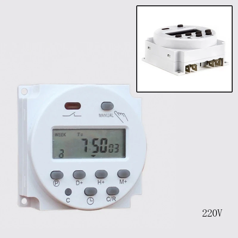 CN101A CN101B 12V 24V 220V LCD Digital Timer Programmable Time Switch