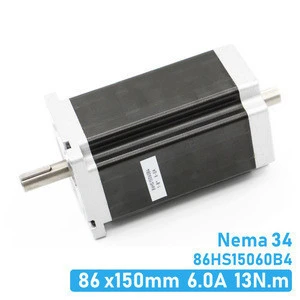 CNC Stepper Motor NEMA 34 86X150mm Double Shaft 13 N.m 6A CNC Stepping Motor 1700Oz-in for CNC Engraving Machine 3D Printer