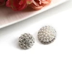 Coat buttons,New rhinestone buttons crystal pearl clothing diamond buttons,brooch
