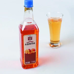 Cocktail Material Honey Peach Syrup Flavored Syrup for Bubble Tea Shop