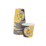 Coffee Disposable Cup Wholesale Customizable Printed Beverage Milk Tea Single Wall 2.5 Oz Round Coffee Disposable Cup