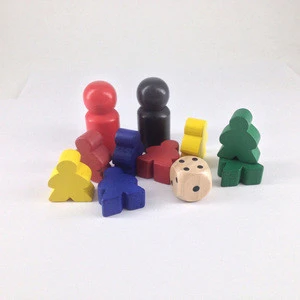 Color pawn chess wood game pieces for board game/card game and other games accessories