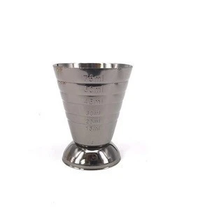 Color Plated Stainless Steel Bar Cocktail Jigger Measuring Cup SW-DT600B