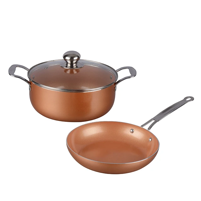 Cooking utensils mini bakelite handle ceramic coating cookware sets