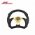 Import Cool Black Leather 4 Spoke Flat Style Steering Wheel Car Racing Car Steering Wheel from China