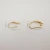 Import Copper 18k gold plating crescent Wire Hooks earrings accessories earrings clip from China