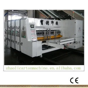 corrugated carton printing pess machine in packaging line in flexographic printers