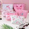 Cosmetic Bags Waterproof Cute Printing Pink Flamingo Female Makeup Case Women Toiletry Purse Pouch Make Up Bag