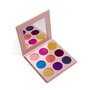 Cosmetics Makeup OEM Custom 9 Colors Pink Eyeshadow Eye Shadow Palette