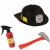 Import Costume Cosplay Pretend Toy 3pcs Set Fireman Kid Toys Kit included America Firefighter Helmet Fire Extinguisher Axe from China