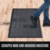 Cotton Fabric PVC Flooring Shaggy Waterproof Foor Mat with Floor Cleaning Machine