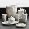 Crepe Paper Porcelain Bathroom Set