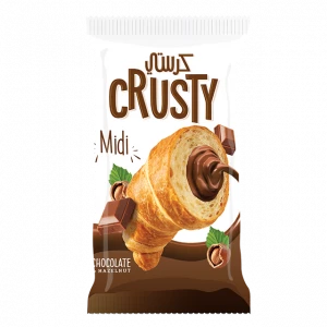 Croissant Crusty Bread With Chocolate Cream  and Hazelnuts Filling (1 Piece)