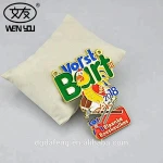 Custom 3D Animal Metal Crafts Silver Zinc Alloy Medal With Ribbon Award Medal Design Your Own Medal