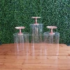 Custom Acrylic Cylinder Vases Round Plinth Display Stands for Wedding 69/128