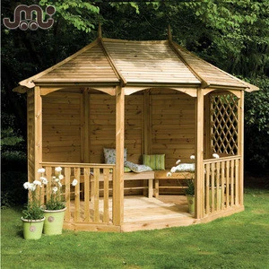 Custom any kinds of wooden gazebo,park and scenic wooden building