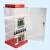 Import Custom Clear and Red Acrylic Countertop E liauid Display Rack 4 Tires Cabinet With Lock For CBD Oil 15ml 30ml from China