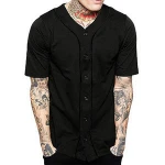 Custom men Blank sublimation printing logo baseball shirt