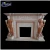 Import Custom modern home decorative use hot sale fireplace mantel marble lion head fireplace mantel NTBM-242A from China