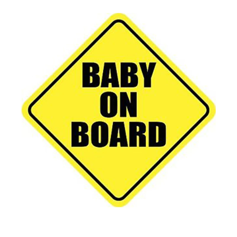 Custom plastic car sticker / safety car sign / baby on board sign