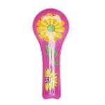 Custom plastic melamine spoon rest wholesale spoon rest for kitchen