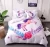 Import Custom Printed Twin Queen Watercolor Polyester Fabric Kids Girl Unicorn Comforter Bedding Set from China