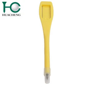 custom promotional high quality plastic golf pencil with cap