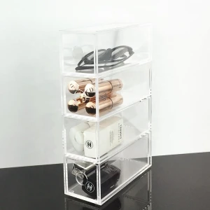 custom retail shops transparent acrylic display box sunglasses display cabinet with drawers