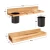 Import Custom RusticBathroom Vanity Caddy Wooden Blow Hair Dryer Curling Iron Hair Tool Organizer Storage Holder from China