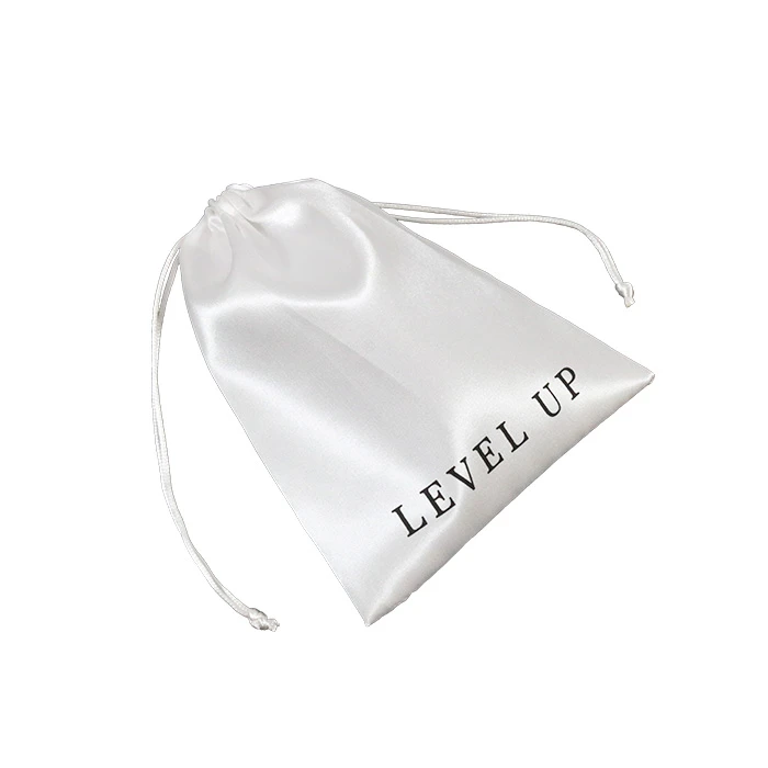 custom Silk satin drawstring jewelry bag with Logo Printing Gift Satin Bag