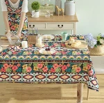Custom SIZE Printed 100% Cotton tablecloths / table cloth