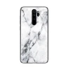 Custom Soft TPU Frame Marble Tempered Glass Case For Redmi Note 8 Pro