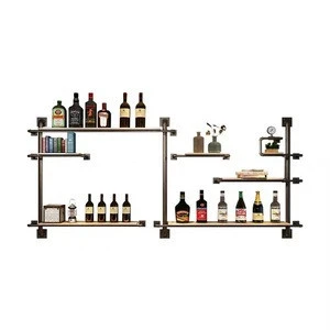 Custom Stackable Metal Wine Holder Display for Bar Wine Household Cabinet Pantry Metal Hanging Bar Wine Display Racks