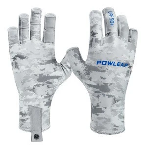 Custom UV Protection Fishing Fingerless Gloves UPF50+ Sun Gloves Men Women for Kayaking Hiking Paddling Driving Canoeing