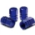 Import Customize  High Precision  Hexagon Style Anodized &amp; Polished Aluminum Silver Chrome Tire Valve Stem Caps from China