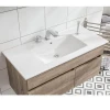Customized design solid wood bathroom vanity philippines with double sink and countertop