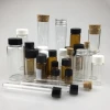 customized different sizes glass test tubes with screw caps for lab application