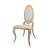 Import Customized Gold PU Leather Hotel Stainless Steel Chair from China