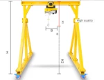 Customized indoor warehouse used 1ton mobile crane 500kg mini electric gantry crane