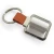 Import customrised original square rotatable blank leather and metal keychain from China